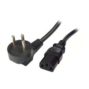 כבל חשמל קומקום (C13) למחשב / מסך – אורך 1.5 מטר, תקע ישראלי 3 פינים