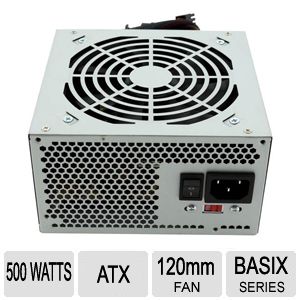 ספק כוח Solid 500W עם מאוורר 120 מ"מ למחשבים שולחניים