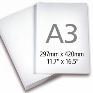 חבילת נייר לבן פרימיום A3 – 80 גרם, 500 דף