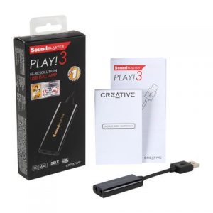 כרטיס קול חיצוני Creative Sound Blaster Play 3 USB