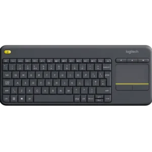 מקלדת אלחוטית עם משטח מגע Logitech K400 Plus – תצוגת חזית
