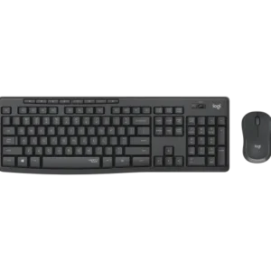 סט מקלדת ועכבר אלחוטיים Logitech MK295 Silent – תצוגת חזית בזווית שמאל (SilentTouch, 2.4GHz)