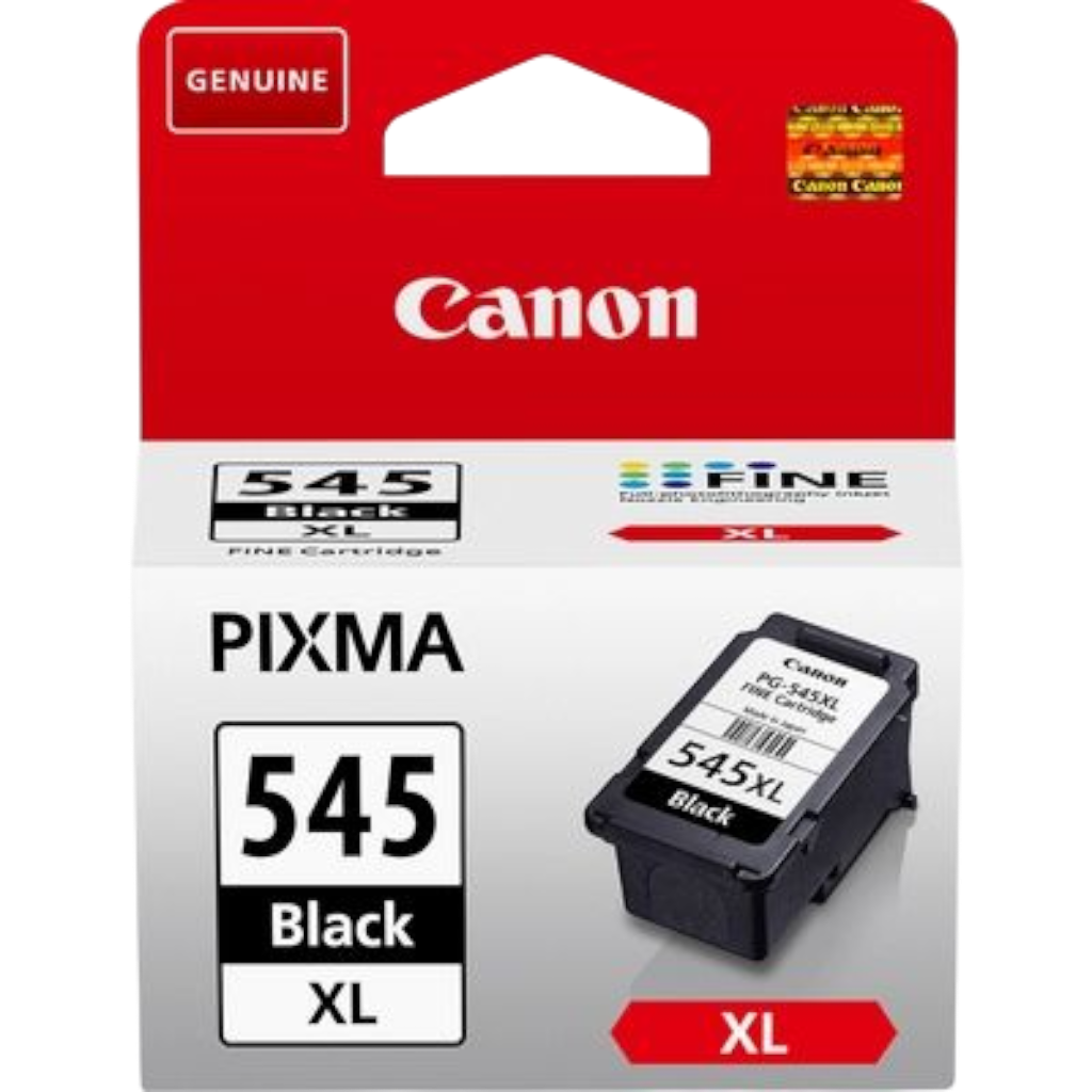 ראש דיו שחור מקורי Canon PG-545XL – גרסת XL לתפוקה גבוהה והדפסה חדה במיוחד.