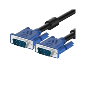 כבל VGA מסוכך איכותי – חיבורי זכר לזכר חזיתיים