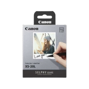 Canon XS-20L – ערכת דיו ונייר 88×88 מ״מ (Sticker) – חזית האריזה