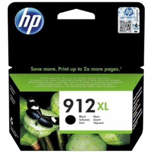 ראש דיו שחור מקורי HP 912XL – הדפסה חדה במיוחד ותפוקה גבוהה למדפסות OfficeJet.