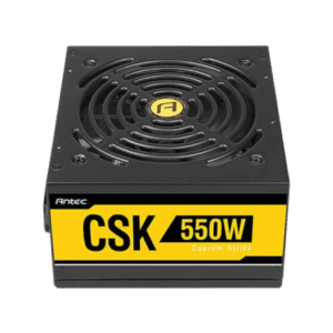 Antec CSK 550W 80 Plus Bronze – ספק כוח ATX עם כבלים קבועים ומאוורר שקט 12 ס״מ