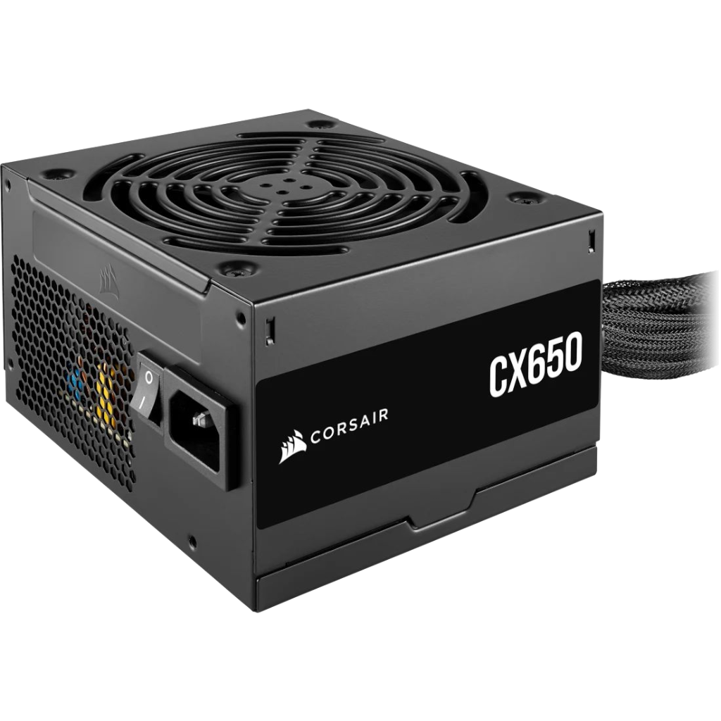 Corsair CX650 – ספק כוח 650W בתקן 80 Plus Bronze למחשב נייח, אחריות 3 שנים