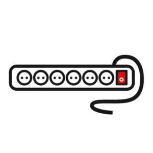 ⚡ רב־שקע עם מפסק מואר🚨