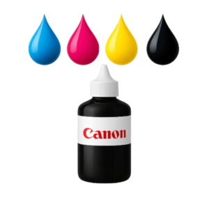🧴 Canon – בקבוקי מילוי דיו (כולל 🔵 Cyan │ 🔴 Magenta │ 🟡 Yellow │ ⚫ Black)