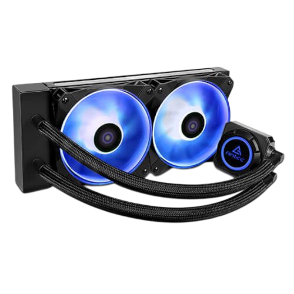 קירור מים למעבד Antec K240 RGB עם תאורה כחולה