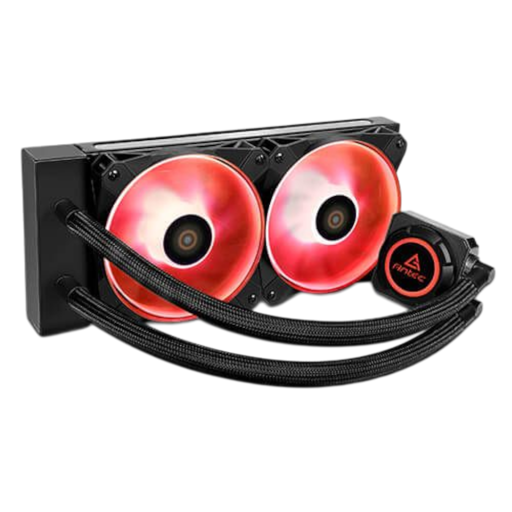 קירור מים למעבד Antec K240 RGB עם תאורה אדומה