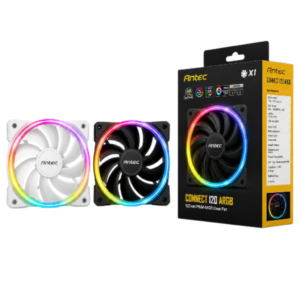 מאווררי Antec Fusion 120 ARGB PWM 120mm שחור ולבן