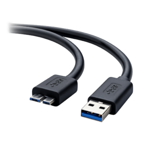 כבל USB 3.0 ל־Micro-B – מתאים לכוננים קשיחים חיצוניים