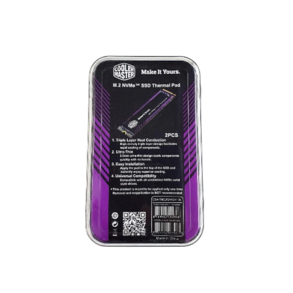 ืืืืงืืช ืงืืจืืจ ืึพSSD M.2 NVMe Cooler Master M.2 SSD Thermal Pad