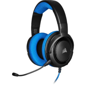 אוזניות גיימינג חוטיות Corsair HS35 בצבע שחור כחול