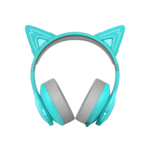 אוזניות גיימינג Edifier HECATE G5BT CAT RGB בצבע טורקיז