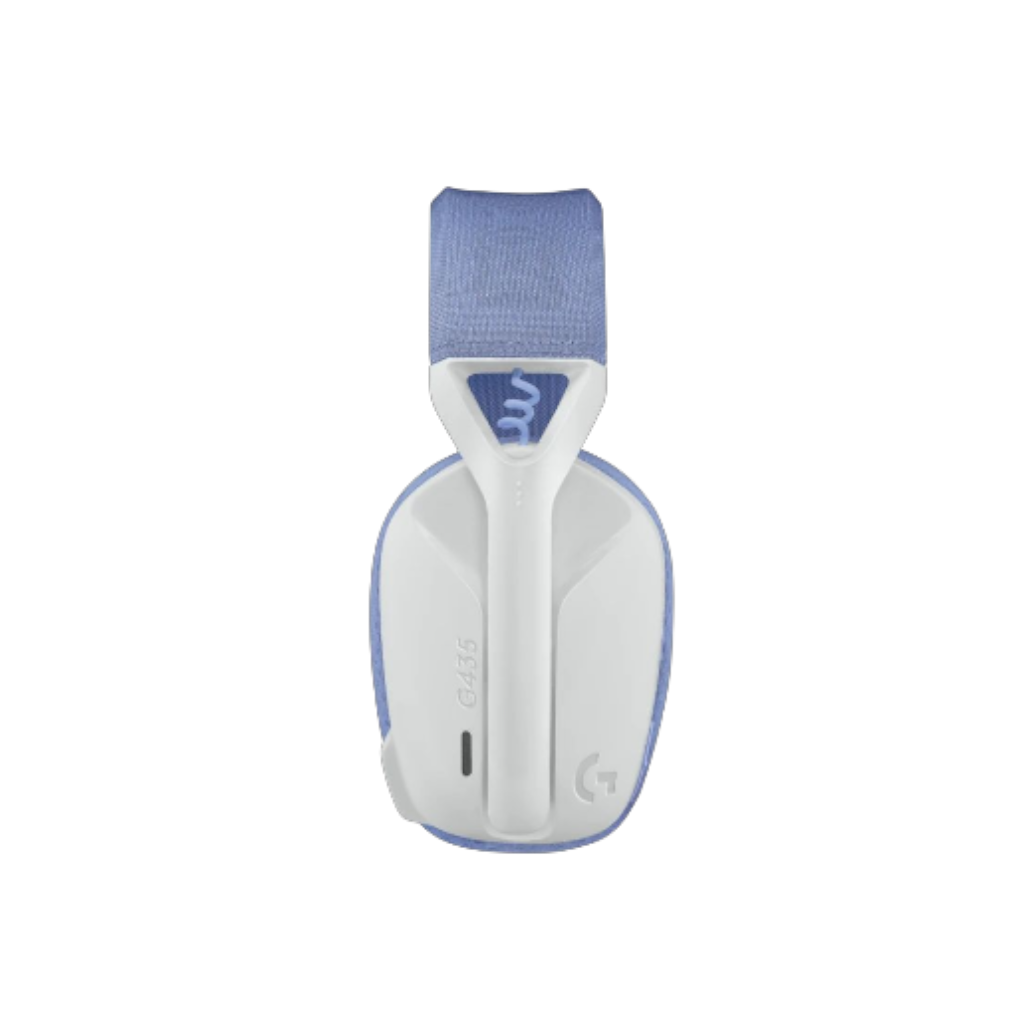 אוזניות Logitech G435 לבן לילך – צד שמאל
