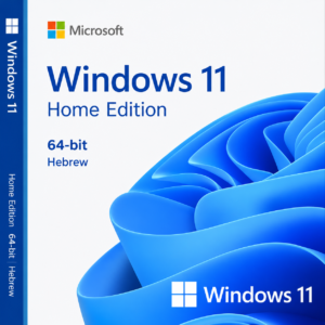 Microsoft Windows 11 Home 64bit Hebrew digital license