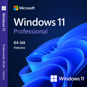 Microsoft Windows 11 Pro 64bit Hebrew digital license
