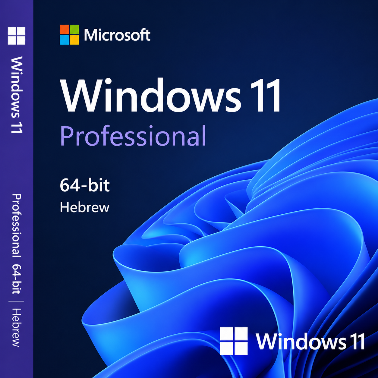 Microsoft Windows 11 Pro 64bit Hebrew digital license