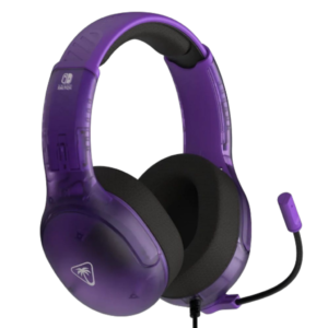 אוזניות גיימינג חוטיות Turtle Beach Airlite Fit Nintendo Switch בצבע סגול – מבט אלכסוני