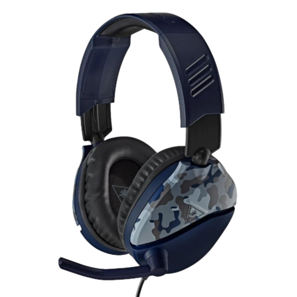 אוזניות גיימינג חוטיות Turtle Beach Recon 70 Blue Camo מבט קדמי אלכסוני