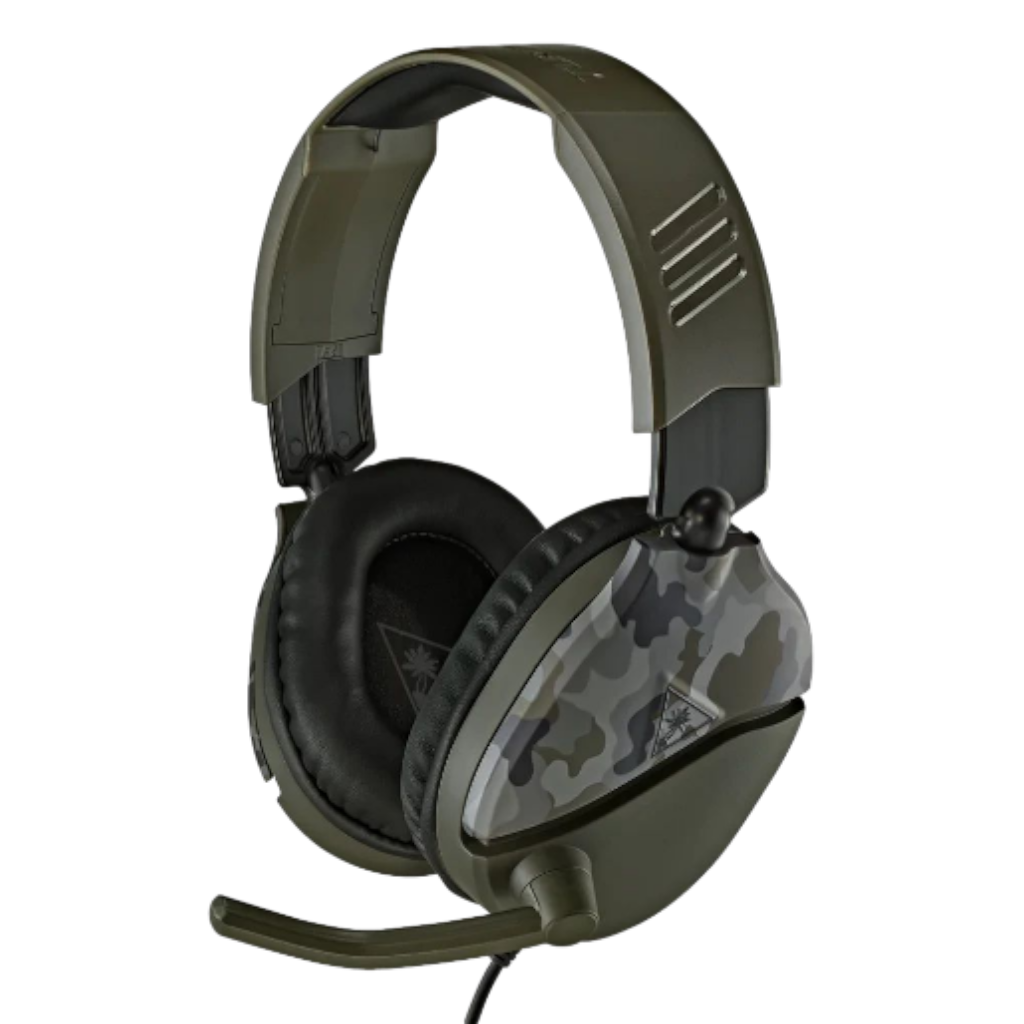 אוזניות גיימינג Turtle Beach Recon 70 Green Camo מבט קדמי אלכסוני