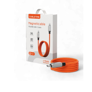 Cabletime Magnetic USB-C 240W Charging Cable Orange