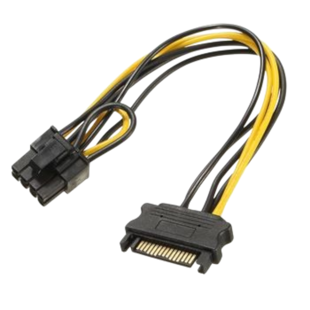 ืืื ืืชืื SATA 15Pin ืืืจ ื-PCIe 8Pin ื ืงืื