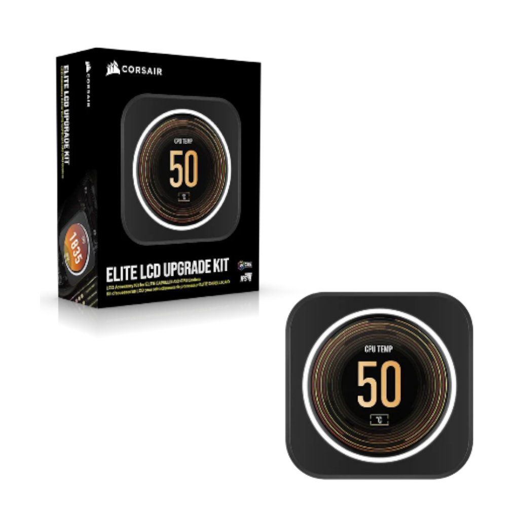 ערכת שדרוג מסך LCD לקירורי CORSAIR iCUE ELITE CPU Cooler שחור