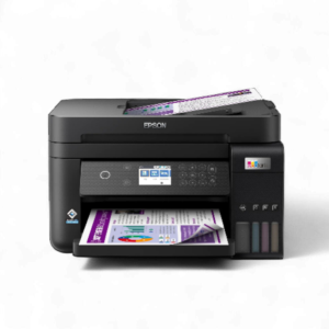 מדפסת משולבת Epson EcoTank L6270 בצבע שחור עם Wi-Fi, פקס, ADF ומיכלי דיו חסכוניים