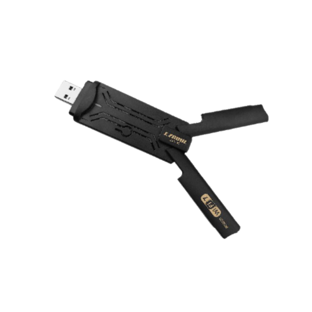 ืืชืื ืจืฉืช ืืืืืื EZcool WiFi 7 Tri-Band USB 3.2 ืืื UWF-765 ืขื ืื ืื ืืช ืคืชืืืืช