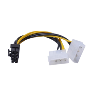 ืืื ืืฉืื 2ร Molex 4Pin ื ืงืื ื-PCIe 6+2 Pin ื ืงืื ืืืจืืืกื ืืกื