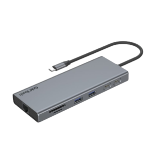 תחנת עגינה USB-C Gold Touch SU-C18 עם LAN USB SD TF ו-PD 100W