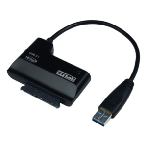 מתאם ST-LAB USB-A ל-SATA עבור כונני SSD ו-HDD בגודל 2.5 ו-3.5 אינץ'