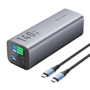 סוללת גיבוי ניידת Vention 27000mAh 140W PD3.1 Power Bank בצבע גרפיט