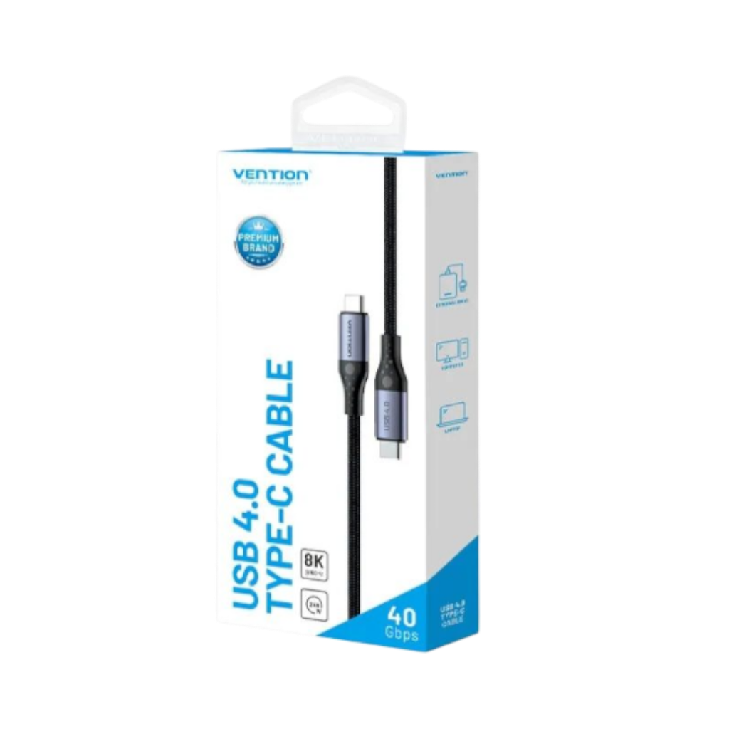 ืืจืืืช ืืื Vention USB4 Type-C 240W 40Gbps 1 ืืืจ