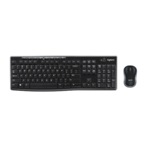 סט מקלדת ועכבר אלחוטיים Logitech MK270 עברית אנגלית שחור