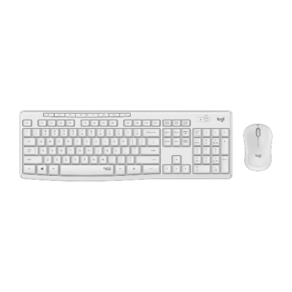 ืกื ืืงืืืช ืืขืืืจ ืืืืืื Logitech MK295 Silent ืืฆืืข ืืื Off-White