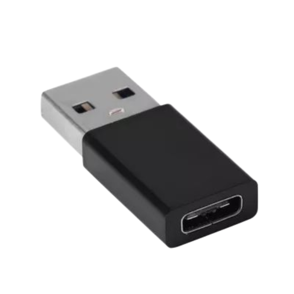 מתאם GoldTouch USB 3.0 Type-A זכר ל־USB-C נקבה בצבע שחור